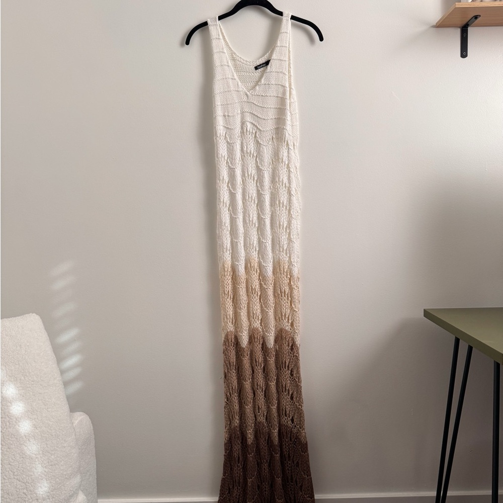 Boohoo Crochet Swim Cover Up: Size L NWOT